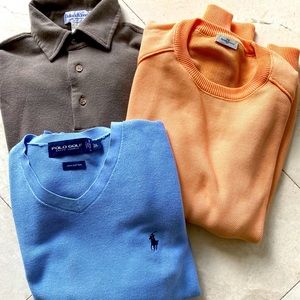 3 Men's Sweaters, all size L.